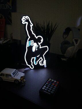 Spiderman LED Light Box | Gamer Desk Lamp | Spiderman Venom Symbiote